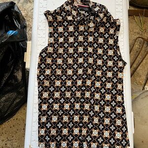 Tommy Hilfiger Floral Geometric Shirt - Black, Tan, White